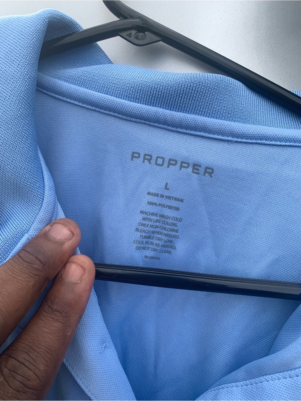 Propper Men’s Sky Blue Polo Shirt - Short Sleeve Performance